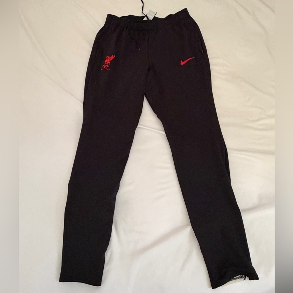 Nike x Liverpool FC Black Sweatpants with Red Logos